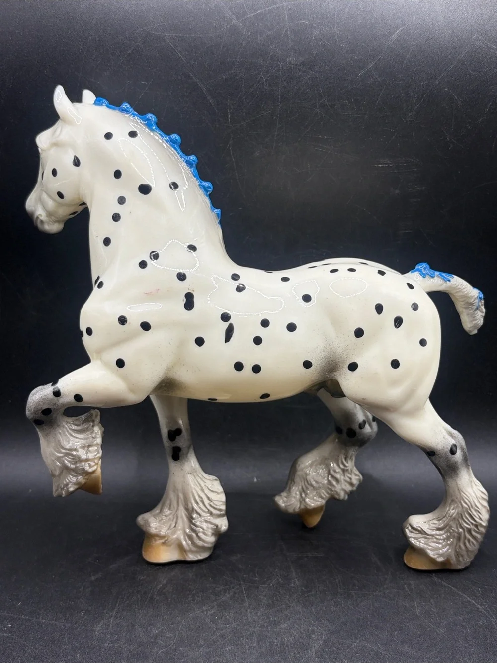 Breyer Triton Glossy Leopard Appaloosa Blue Ribbons Horse Retired Web Exclusive